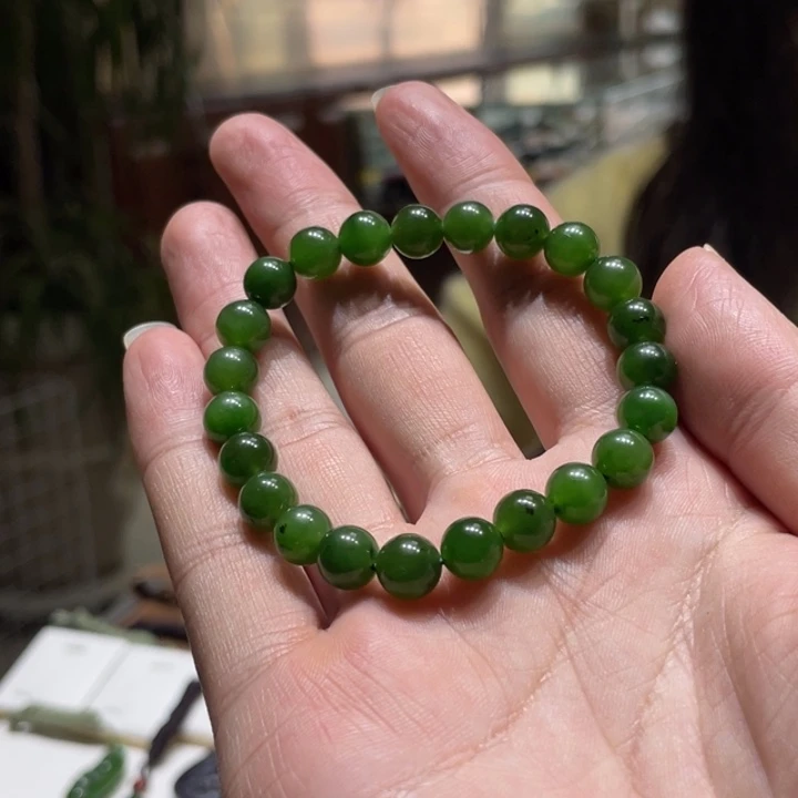和田玉（碧玉）未镶嵌手链