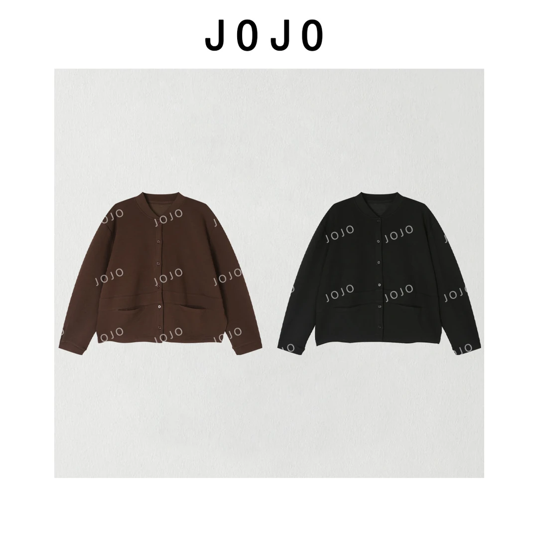 玖了个玖 2025早秋 极简百搭单排扣棒球服夹克两色外套 2508C4413