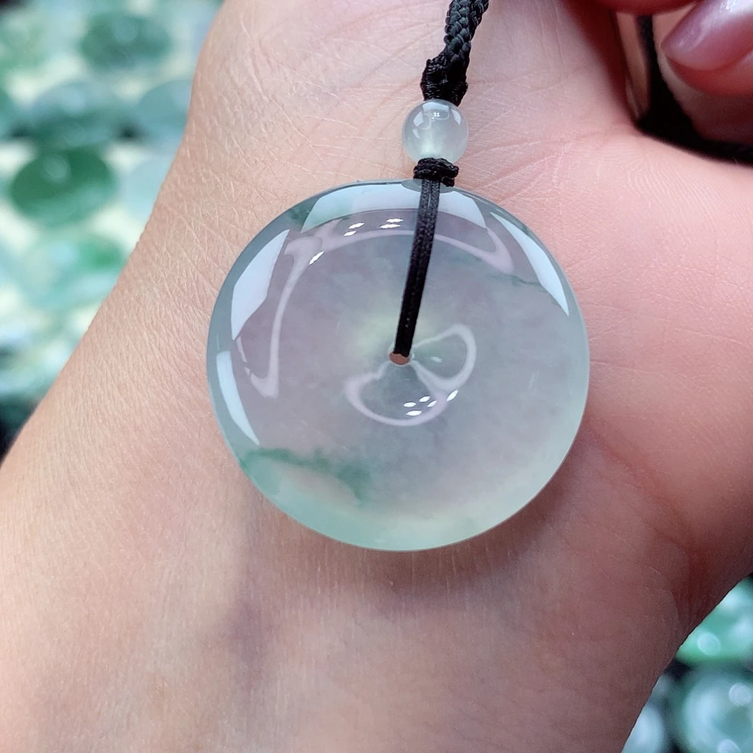 翡翠未镶嵌颈饰编号63尺寸26.1-5.9