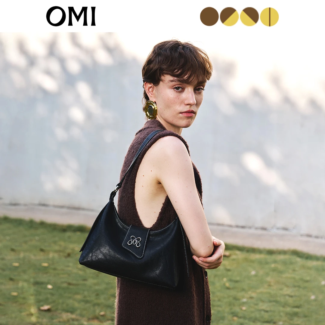 OMI/欧米植鞣牛皮真皮潮流学院风简约通勤时尚百搭牛皮新品上新