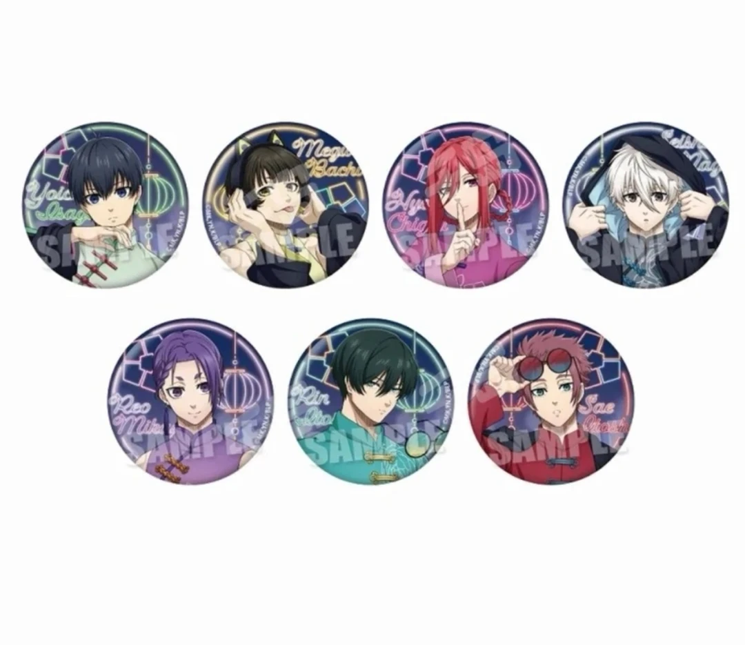 【日谷】蓝锁蓝色监狱霓虹中华吧唧徽章(直播代拆)