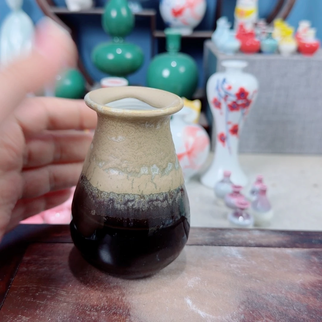 陶瓷手工小花器摆件