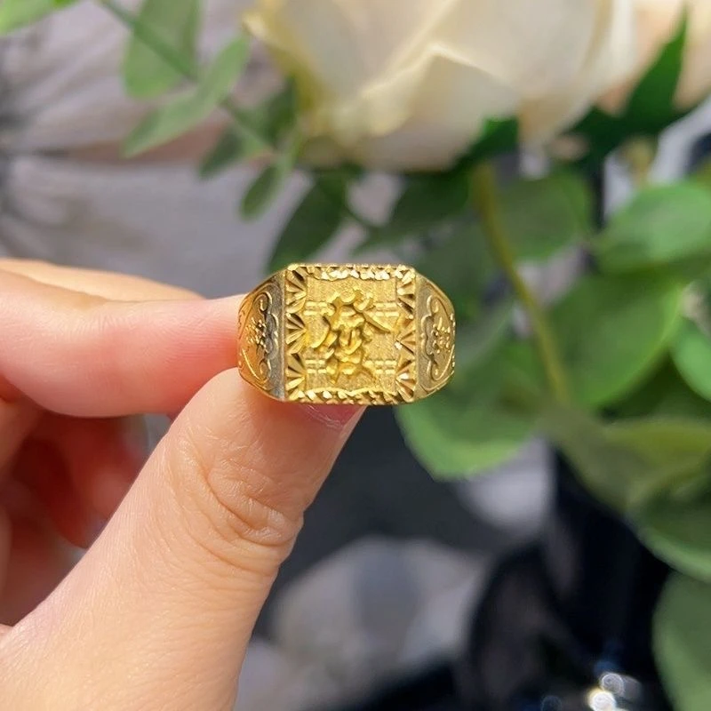 N101  精工 发字戒指