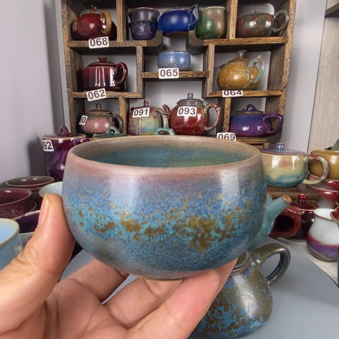 中国神后钧瓷茶具处理