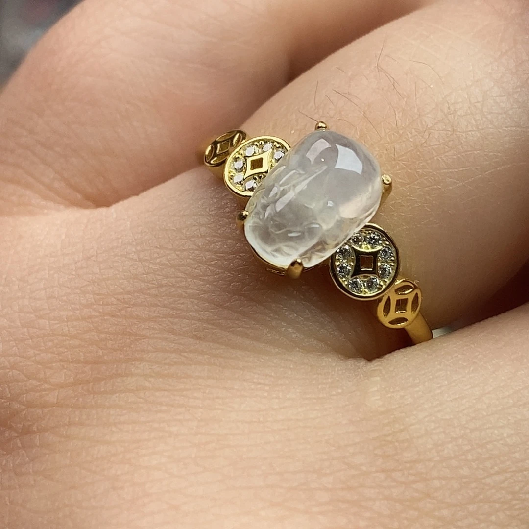 翡翠未镶嵌戒指翡翠