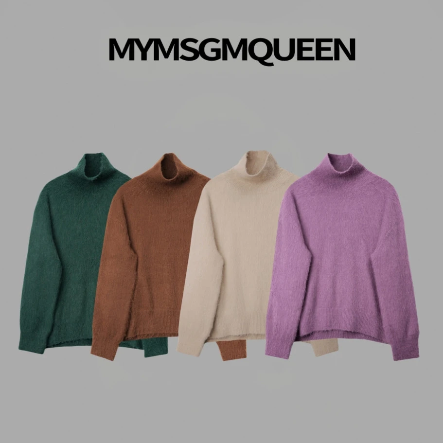 冬日多巴胺聚暖高领毛衣