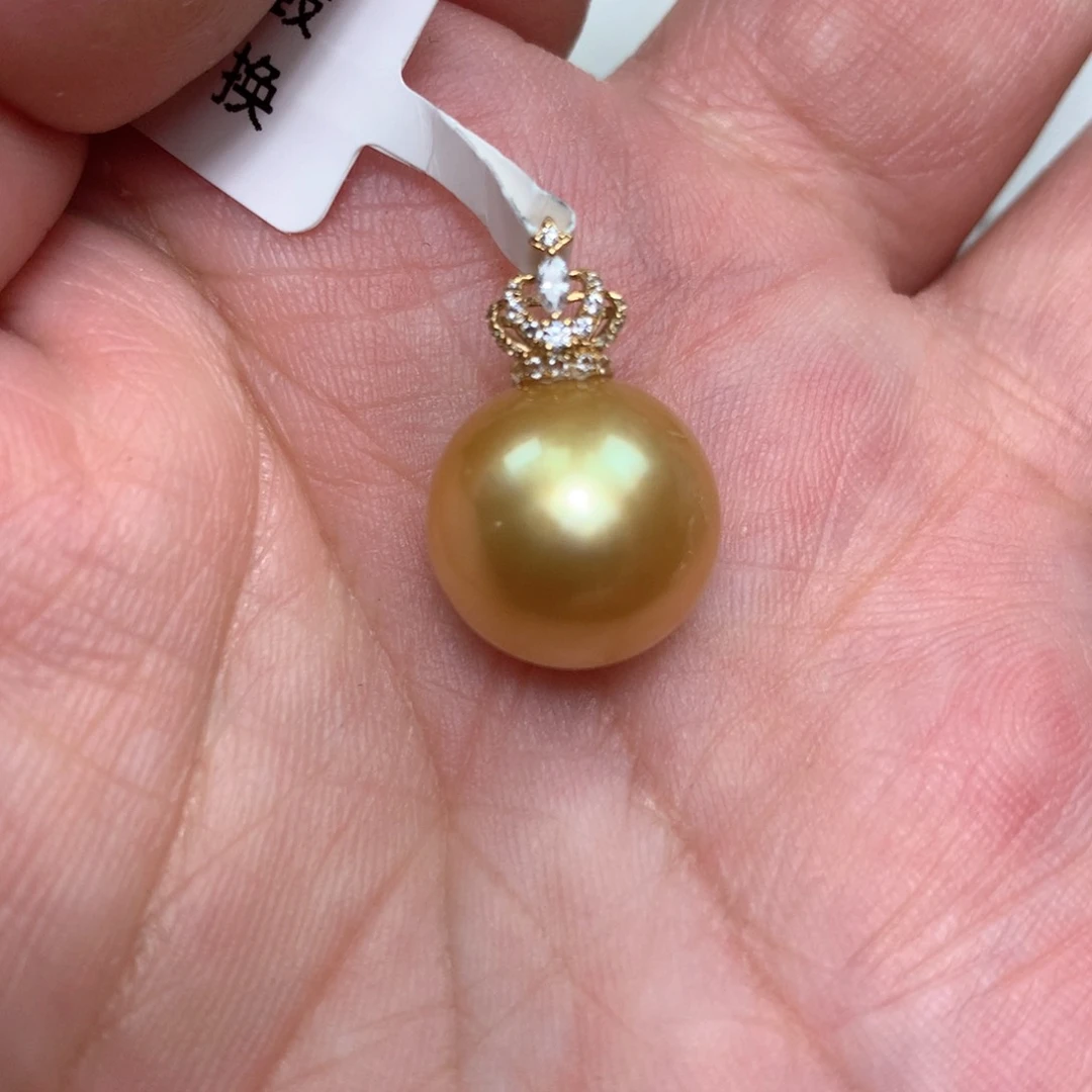 海水珍珠18K金镶嵌颈饰