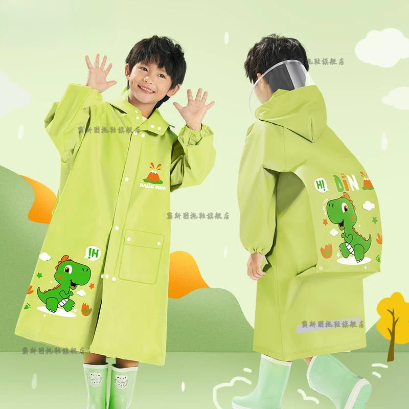 儿童雨衣男童女童新款小孩身防水男女孩书包位学生上学雨披