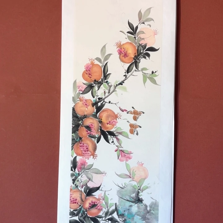 国画听兰老师花鸟