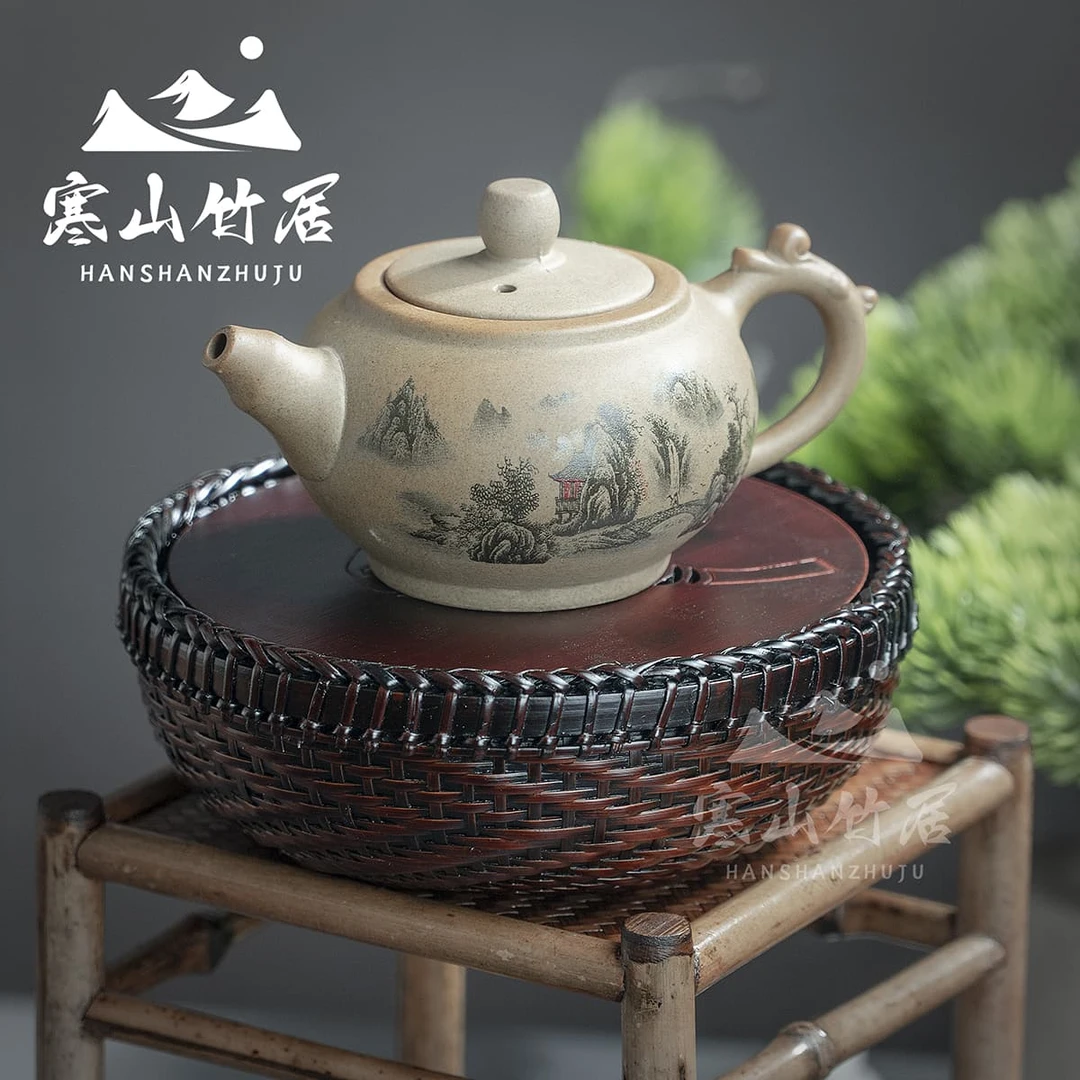 HC006（邱师傅）竹编莲蓬都承摆件