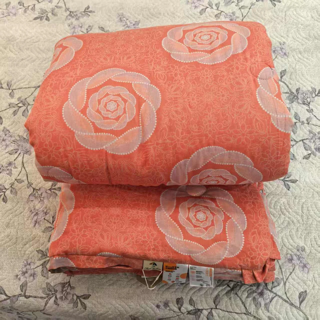 【鸿运】150*200cm四季被被子全棉羊毛被加厚家用四季被