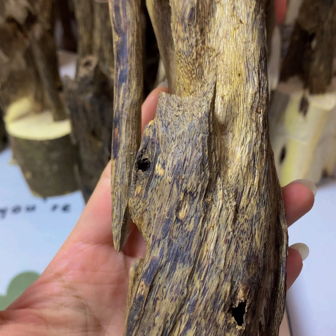 沉香沉香碎屑蓝宝石虫漏120克