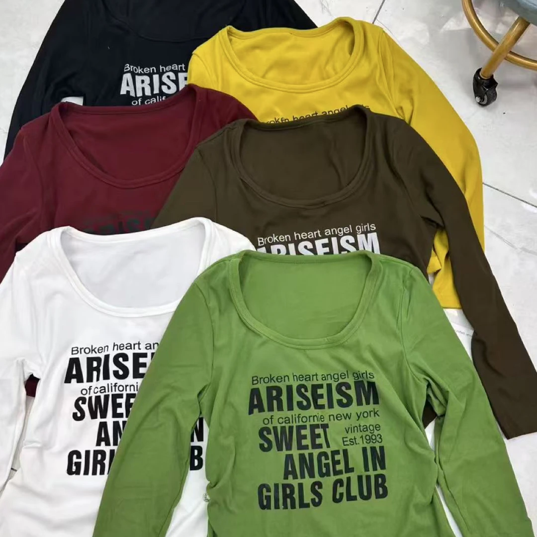 3948【胖小肉推荐】新款显瘦长袖上衣