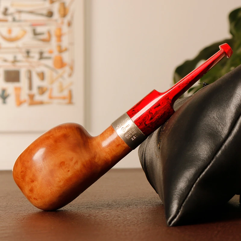 英国 Ashton 阿斯顿 君王等级 XL 大号光面直斗 手工石楠木烟斗