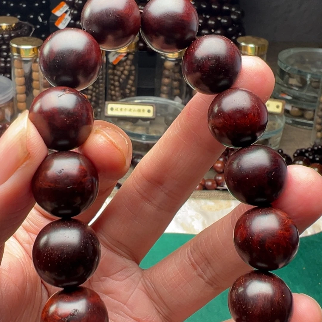 手串/手链檀香紫檀（小叶紫檀）1.5留疤裂瑕疵，建议勿拍