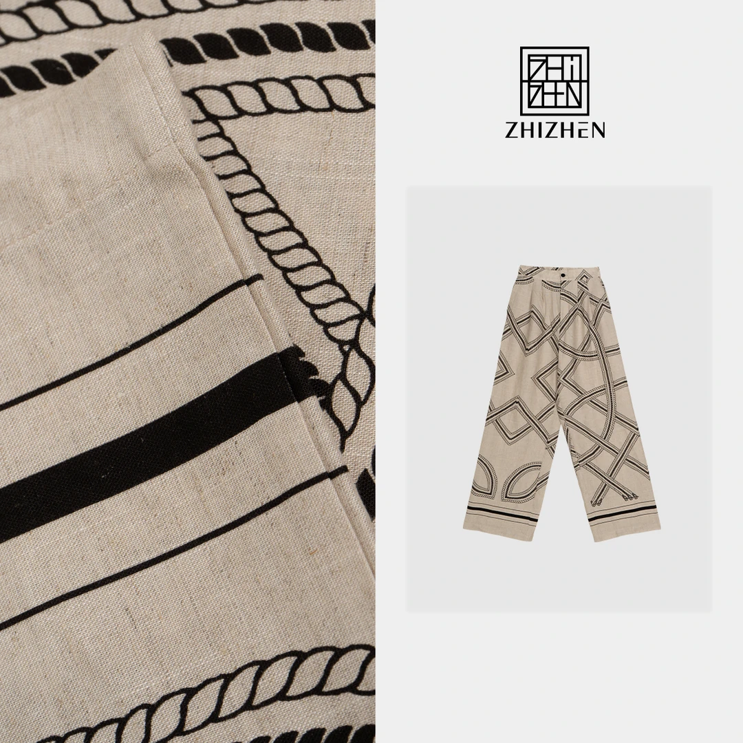 春夏新款亚麻直筒裤【菱影】