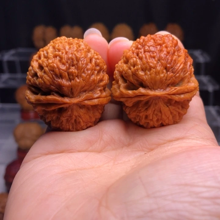 吊坠文玩核桃3盘龙玉凤绣球