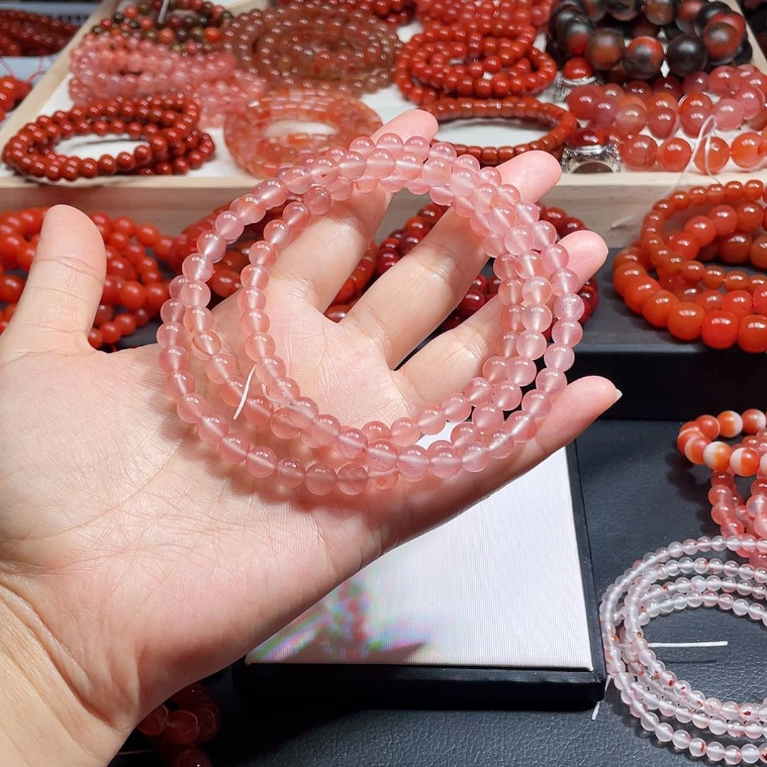 有***崖手链未镶嵌南红玛瑙