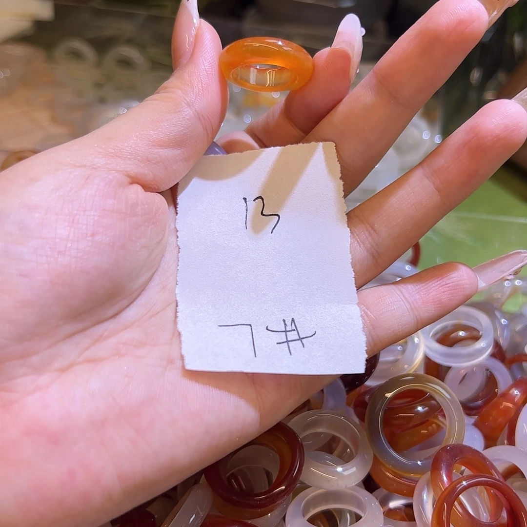 未镶嵌戒指玛瑙/玉髓