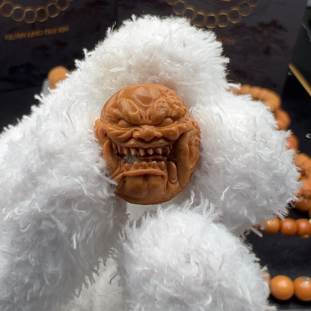 猴头核桃吊坠谢辉纯手工恶首带证书