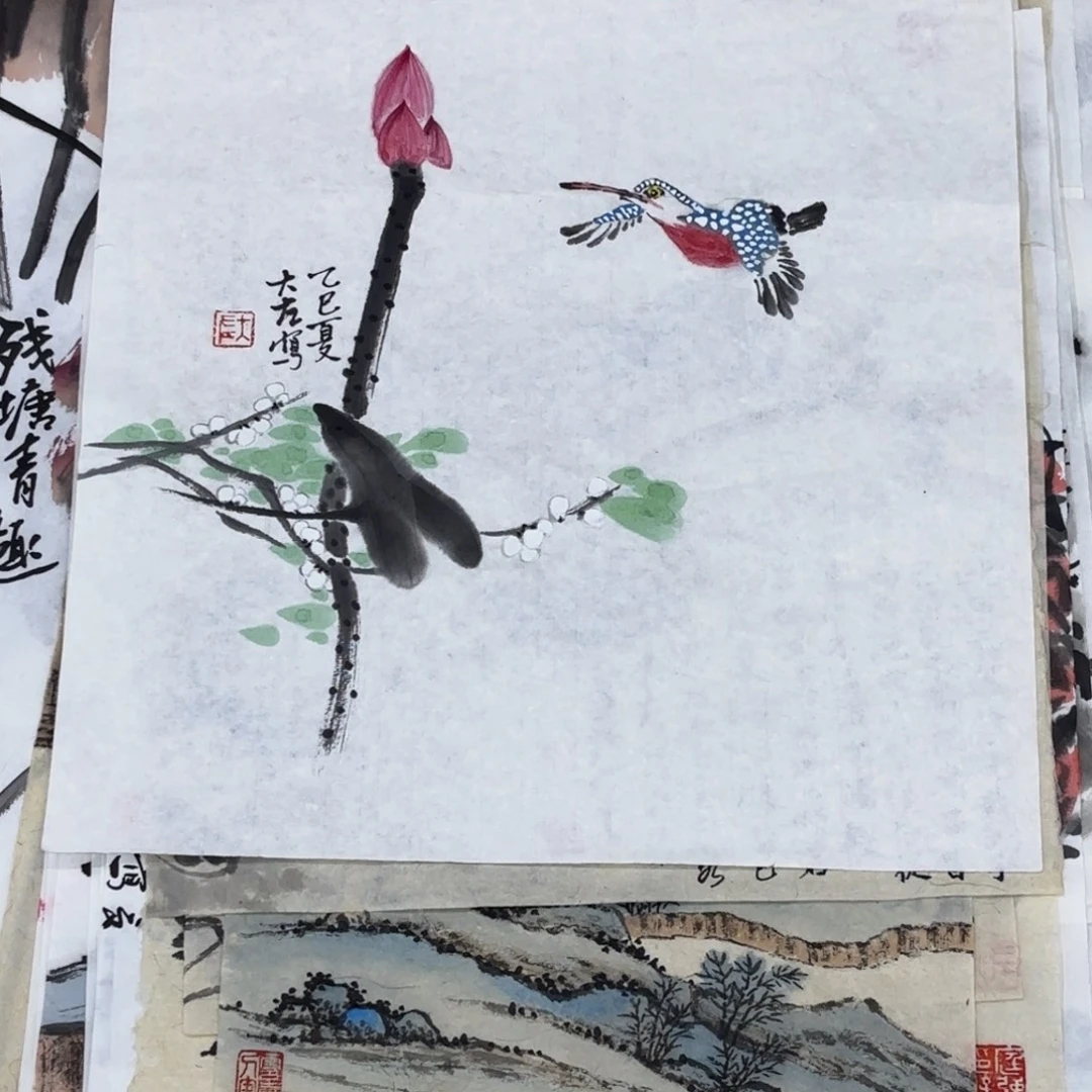国画大左老师作品刘