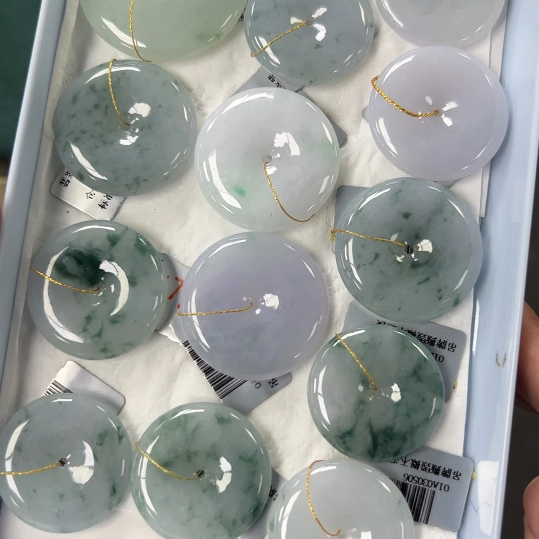 颈饰未镶嵌翡翠平安扣-任选一发货