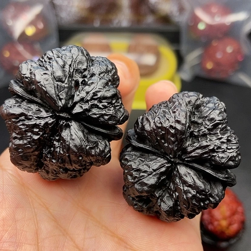 【闪购商品】把件文玩核桃40尺蝴蝶蟾