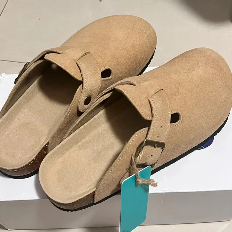 官方正品半拖勃肯鞋厚底全包头懒人一脚蹬钓鱼男女外穿2025新款潮