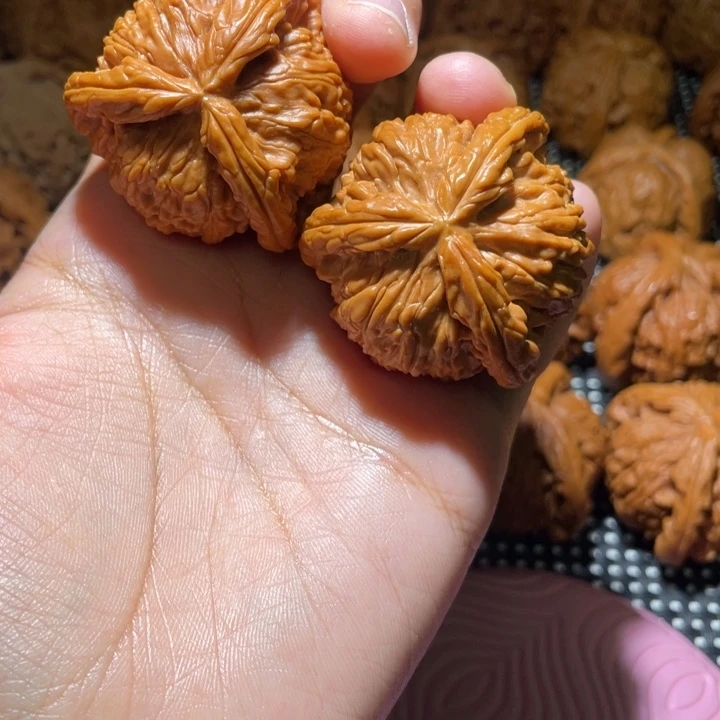 文玩核桃吊坠白狮子拼接