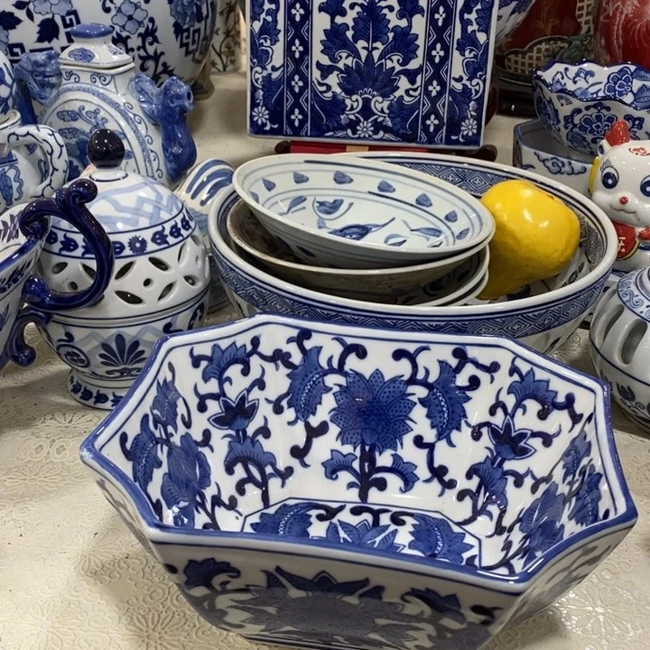 摆件手绘陶瓷水果果盘