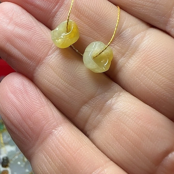 翡翠未镶嵌颈饰天然缅甸翡翠碗莲