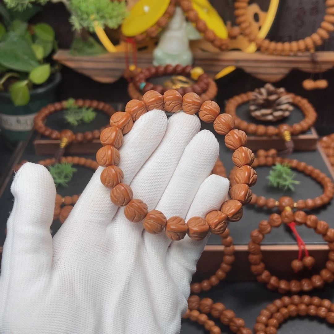 吊坠桃核1.2玉龙脊手串