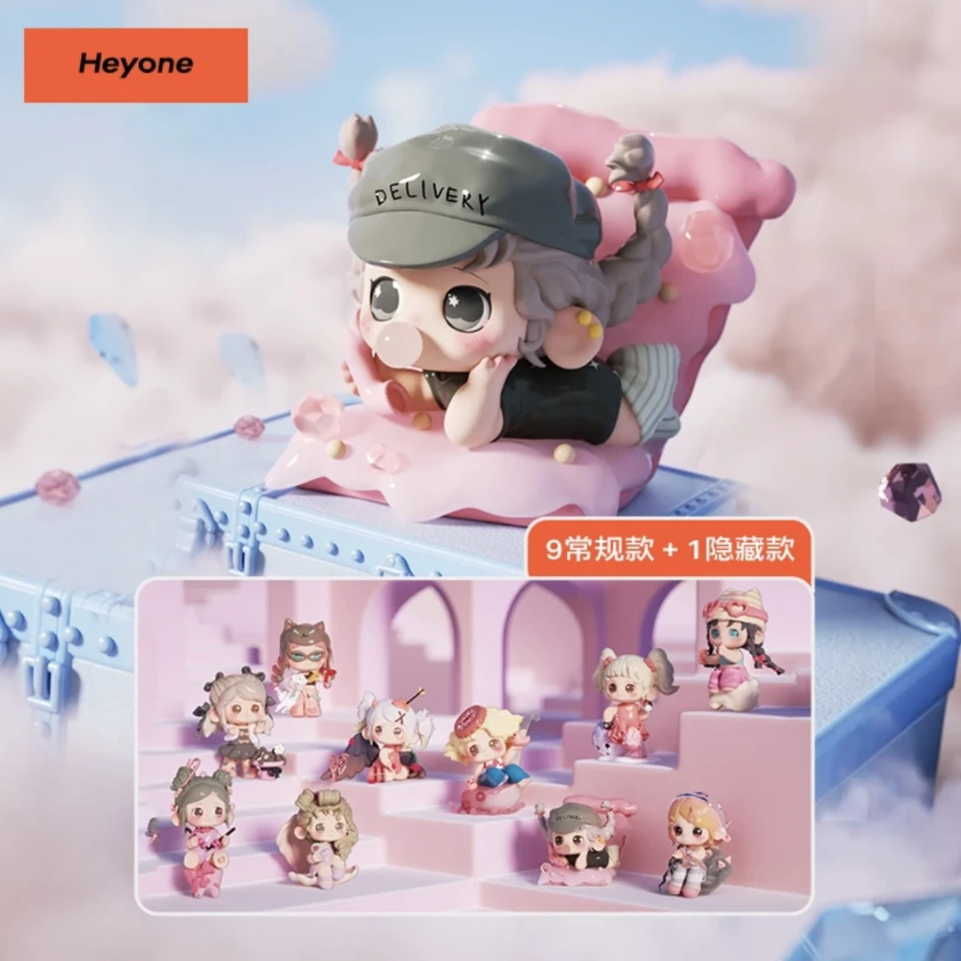【拆盒】Heyone黑玩 All Pink Day 粉色纪念日系列OONA二代盲盒潮玩