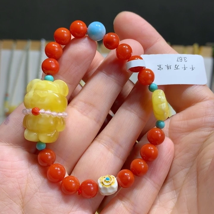 手链蜜蜡未镶嵌7.4mm