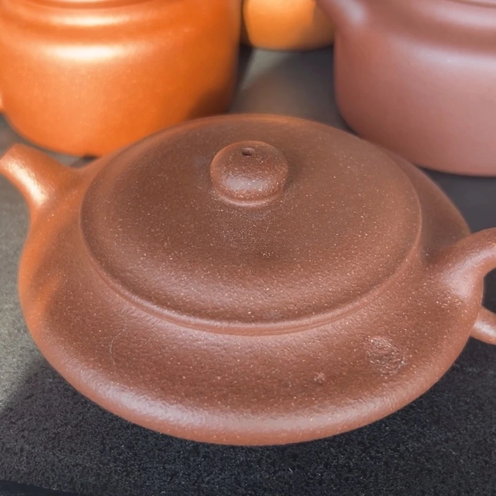 茶壶紫砂大瑕疵扁壶150cc