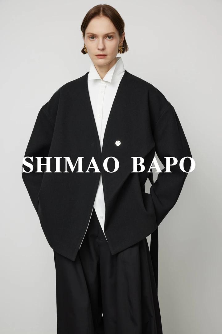 SHIMAO BAPO 秋冬新款简约大量感廓形松弛高级感时髦毛呢外套