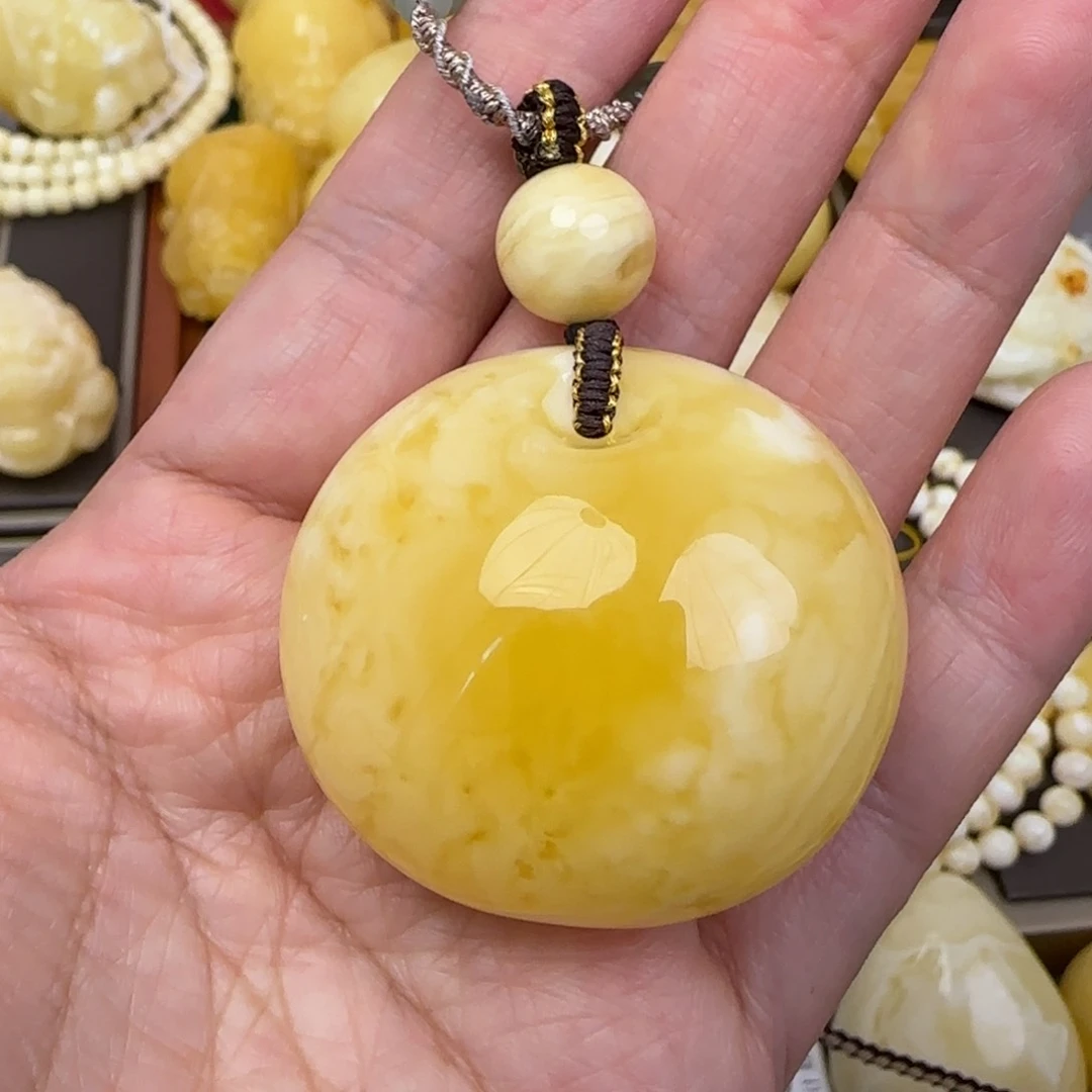 蜜蜡颈饰未镶嵌天然蜜蜡