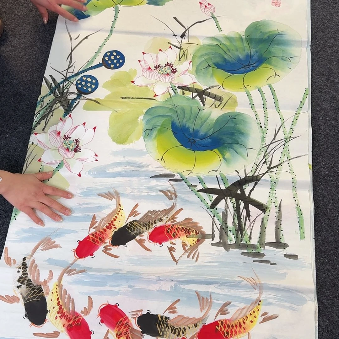 纯手绘国画作品好看