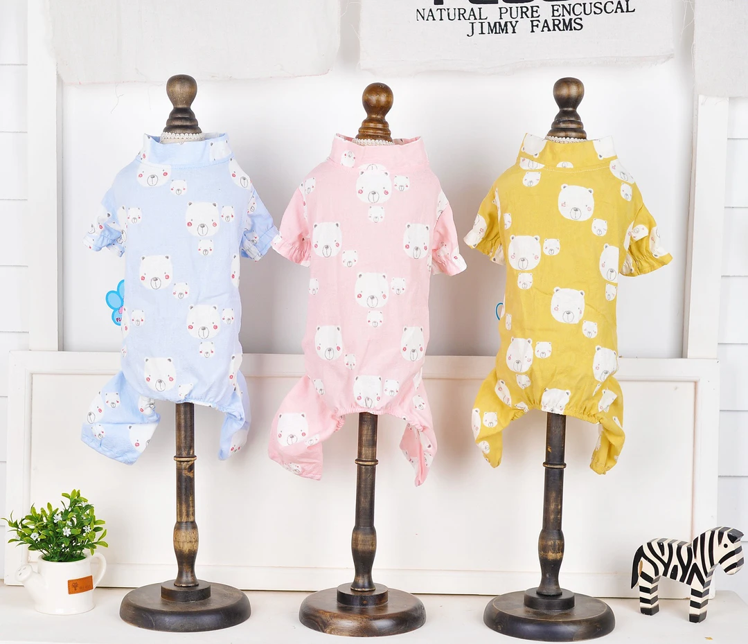 狗狗猫咪棉纱布透气家居户外四脚裤