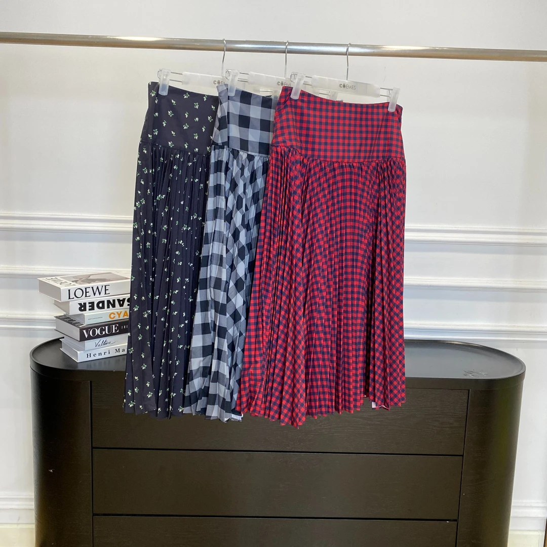 COEMES 格子百搭半身裙25年春款CM250112——990