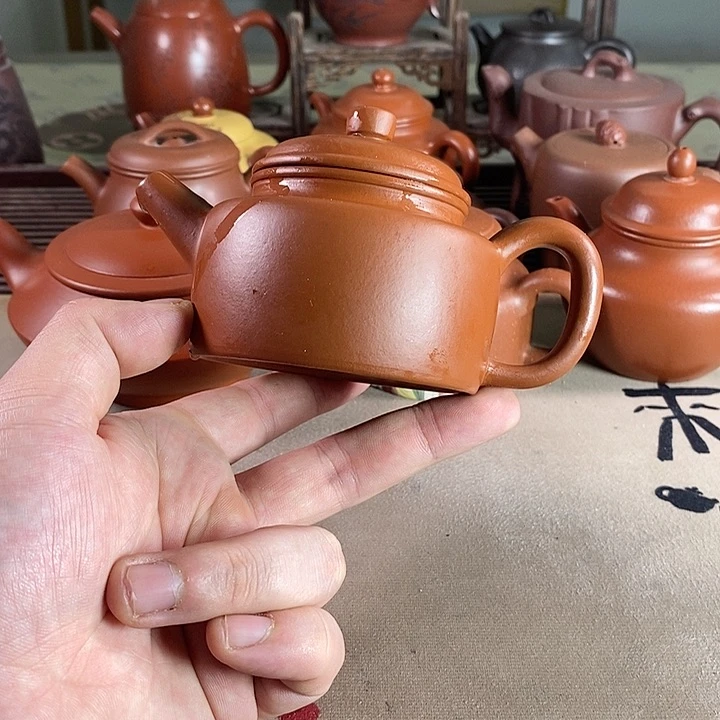 茶壶段泥紫砂的微瑕