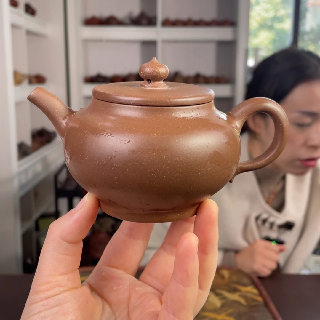 紫砂茶壶老段泥宫灯220cc
