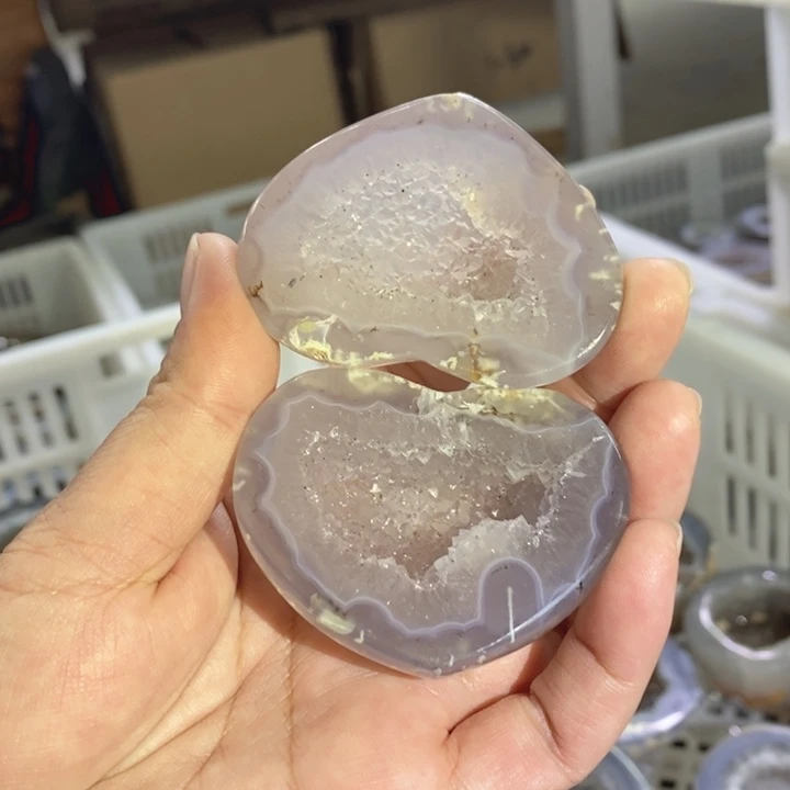 未镶嵌珠宝半成品水晶爱心盆