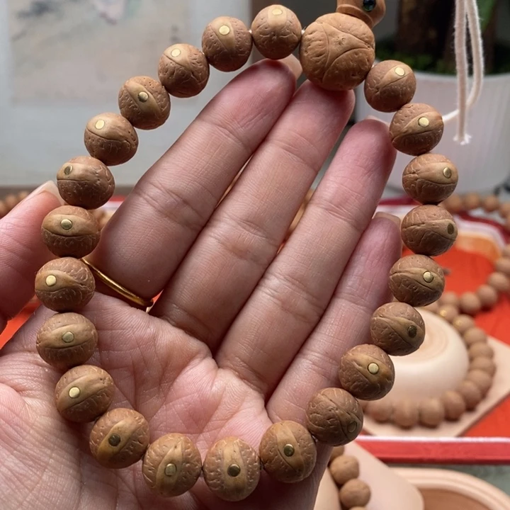 凤眼菩提手串12➕同树单仓铜