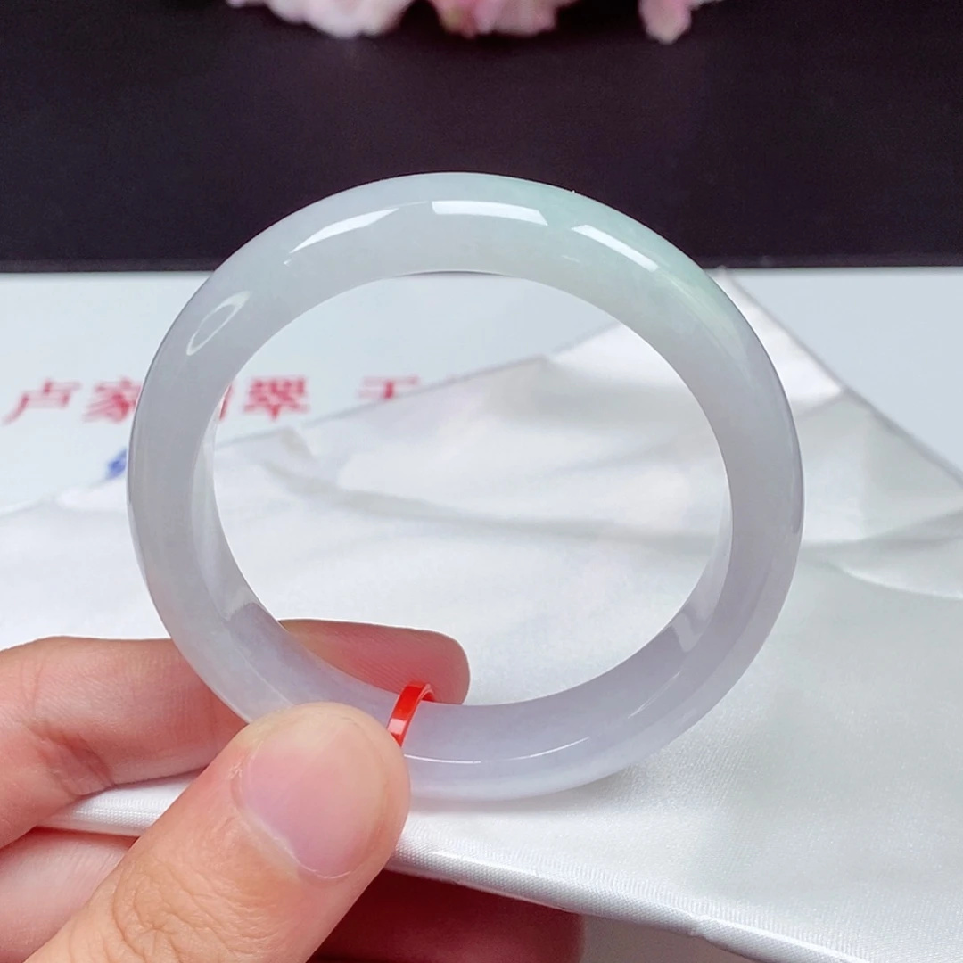 翡翠未镶嵌手镯51圈口