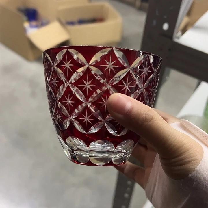 平底款水晶玻璃微瑕一个