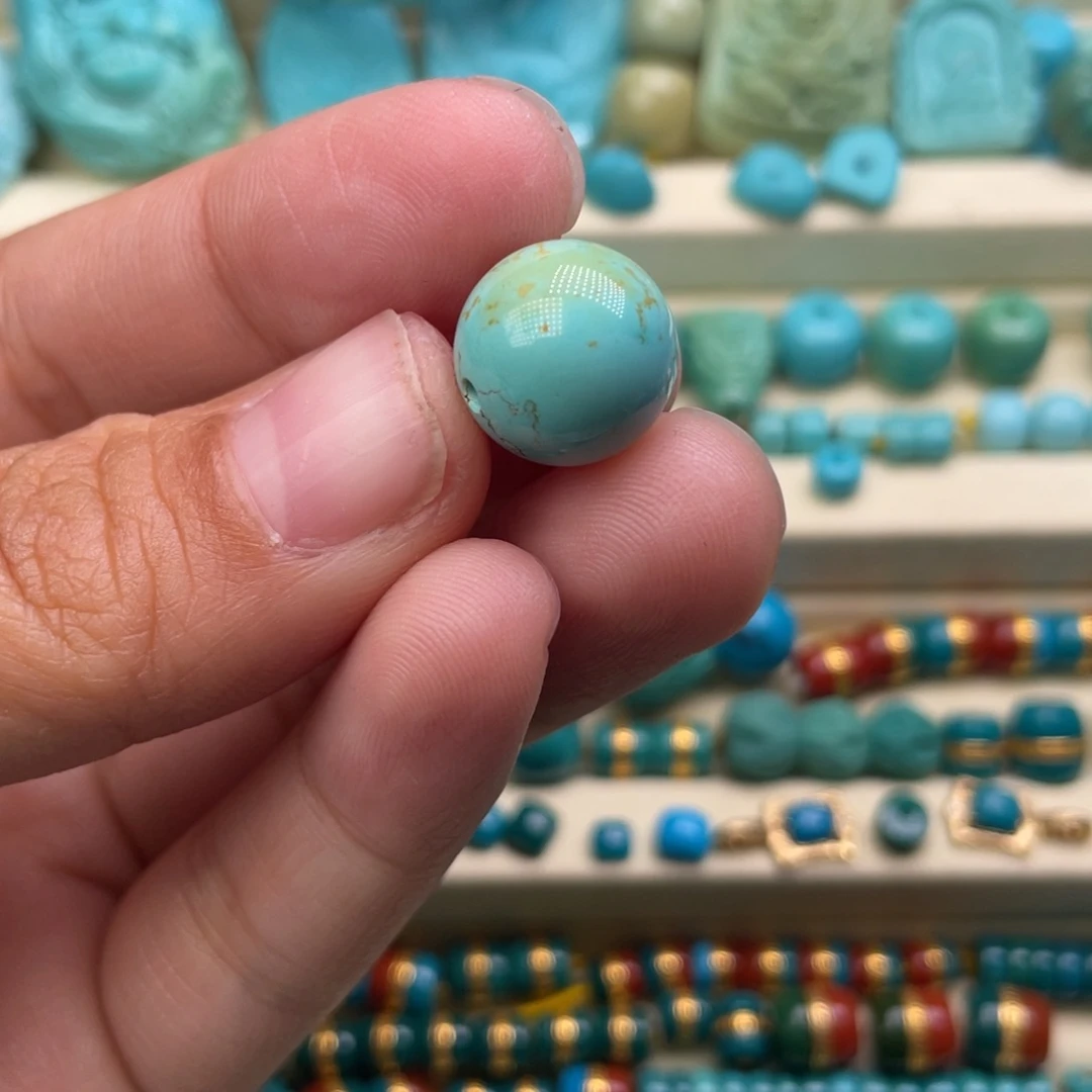 绿松石圆珠未镶嵌