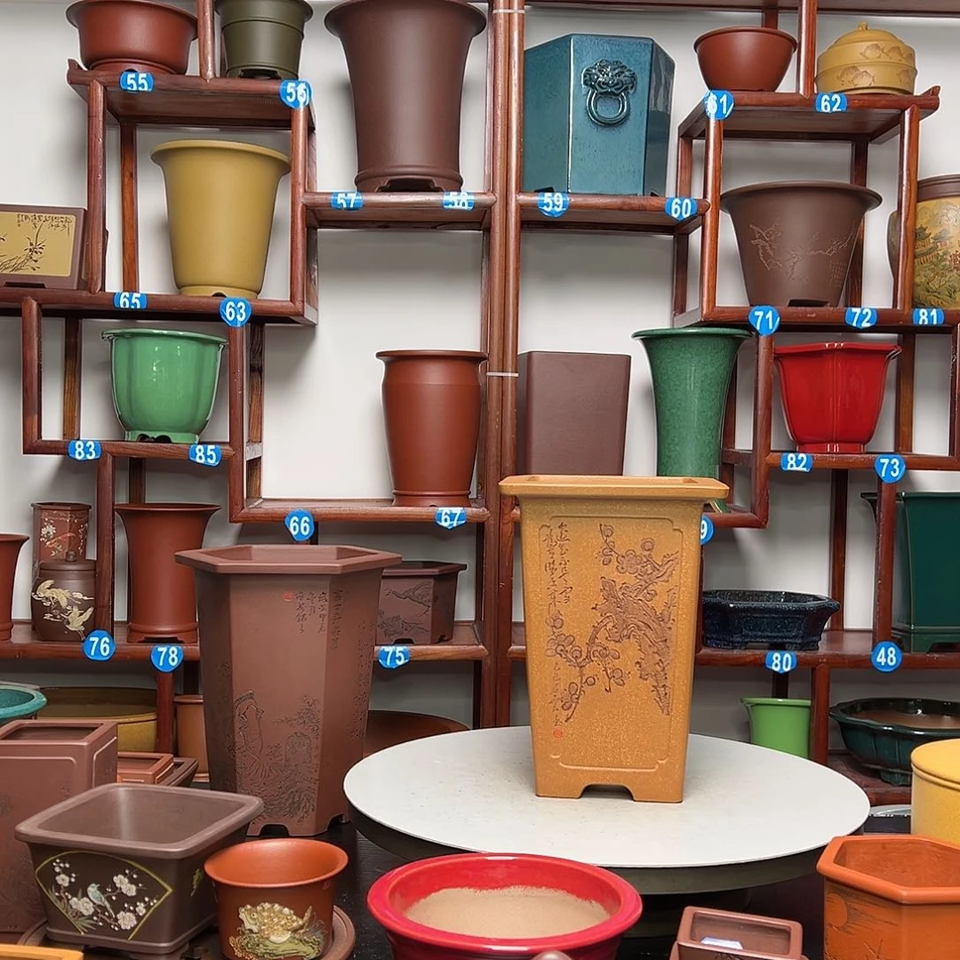 紫砂花盆你*人四方花盆