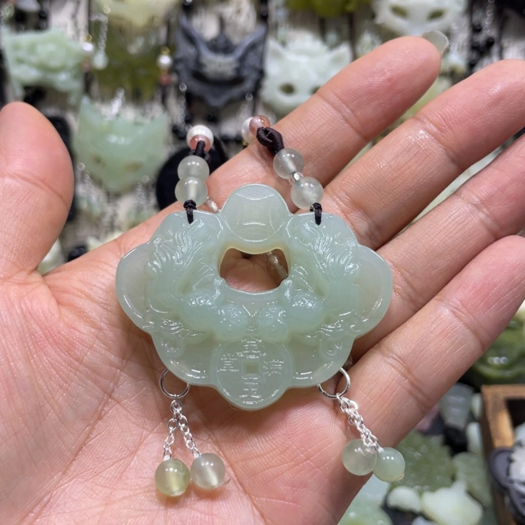 【闪购商品】岫玉未镶嵌颈饰64微瑕