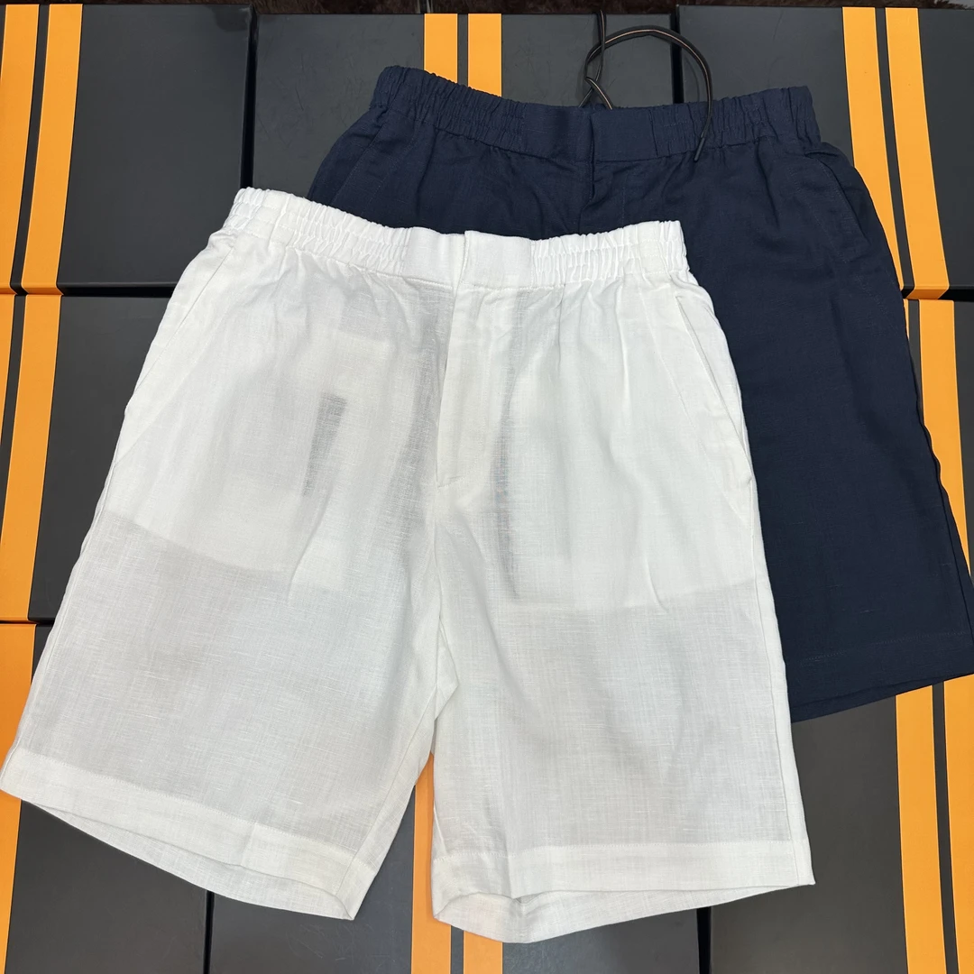 高织亚麻夏季短裤男士休闲裤透气简约纯色夏款薄款百搭舒适时尚